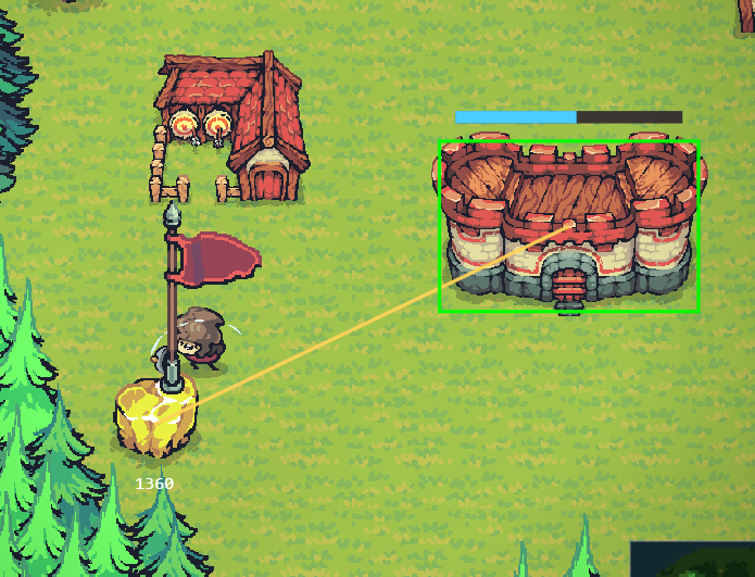 Multiple rally flags marking unit destination spots on the battlefield